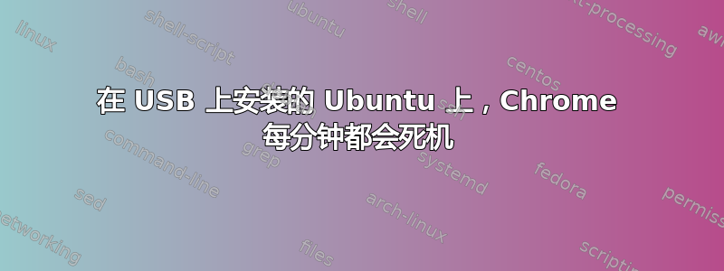 在 USB 上安装的 Ubuntu 上，Chrome 每分钟都会死机