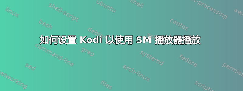 如何设置 Kodi 以使用 SM 播放器播放