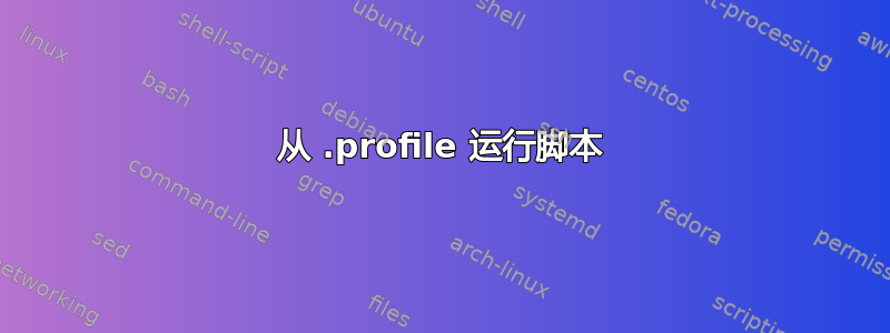 从 .profile 运行脚本