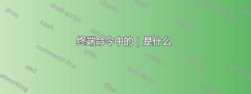 终端命令中的 | 是什么