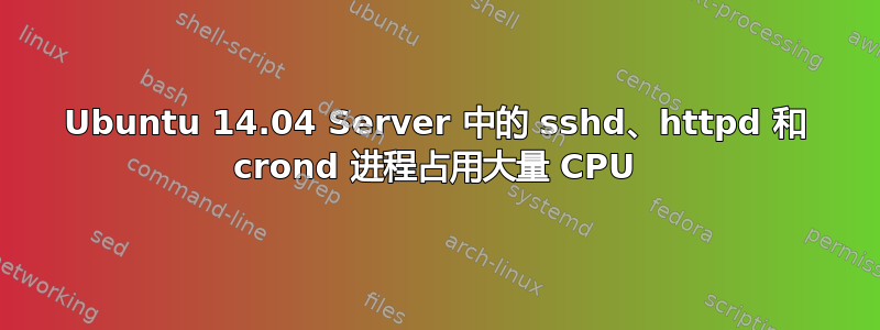 Ubuntu 14.04 Server 中的 sshd、httpd 和 crond 进程占用大量 CPU