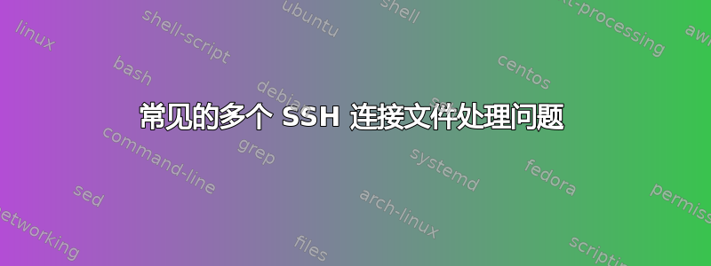 常见的多个 SSH 连接文件处理问题