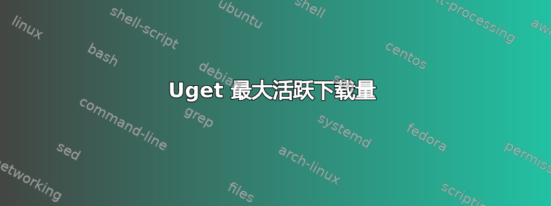 Uget 最大活跃下载量