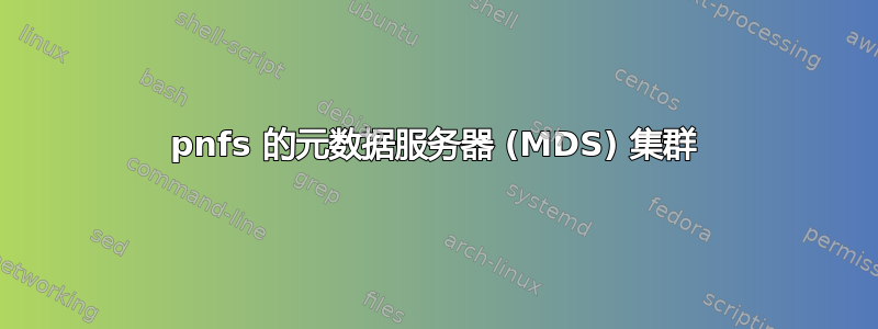 pnfs 的元数据服务器 (MDS) 集群