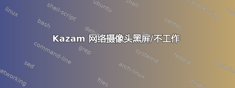 Kazam 网络摄像头黑屏/不工作