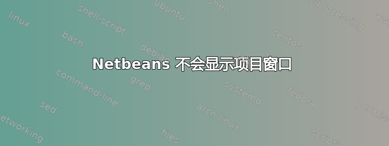 Netbeans 不会显示项目窗口