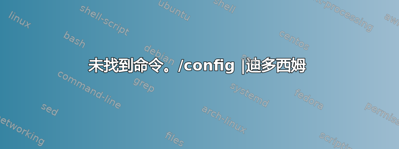 未找到命令。/config |迪多西姆