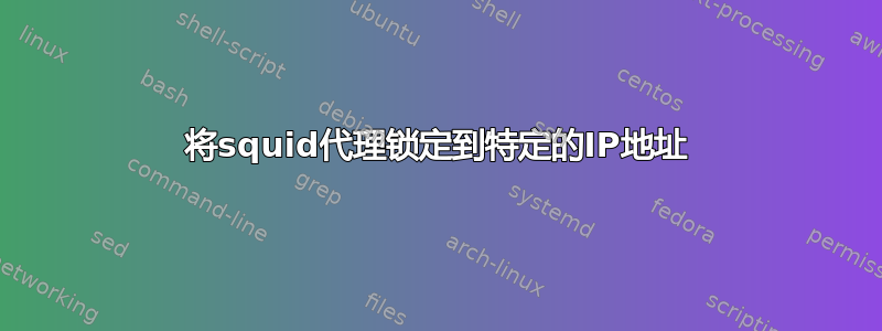 将squid代理锁定到特定的IP地址