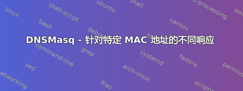 DNSMasq - 针对特定 MAC 地址的不同响应