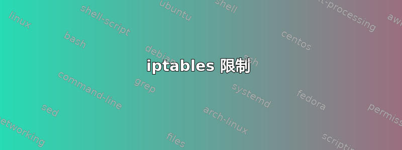 iptables 限制