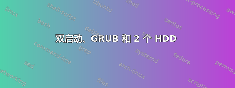 双启动、GRUB 和 2 个 HDD