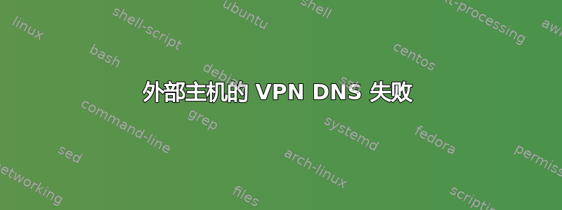 外部主机的 VPN DNS 失败