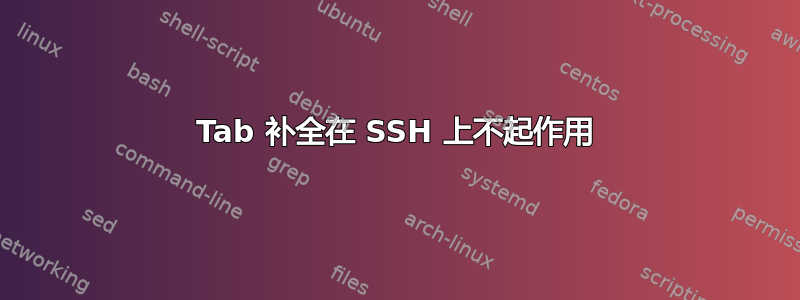 Tab 补全在 SSH 上不起作用