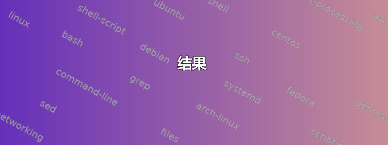 结果