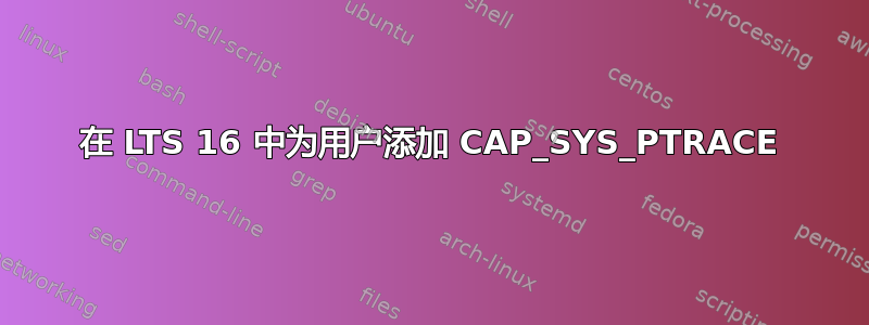 在 LTS 16 中为用户添加 CAP_SYS_PTRACE