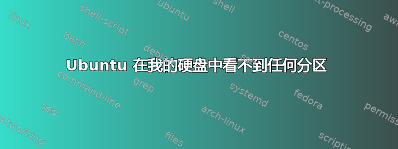 Ubuntu 在我的硬盘中看不到任何分区