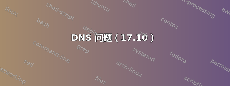 DNS 问题（17.10）