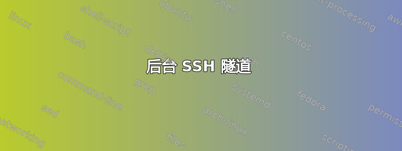 后台 SSH 隧道