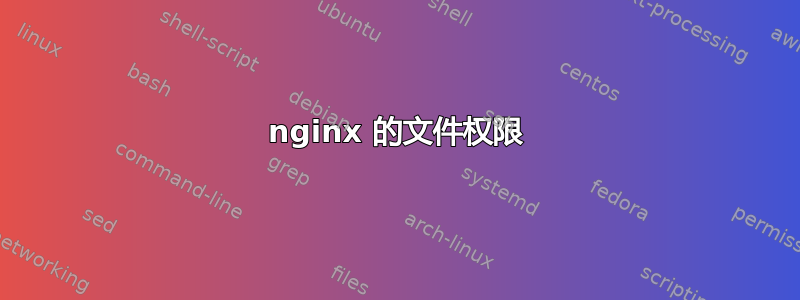 nginx 的文件权限