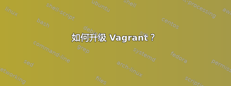 如何升级 Vagrant？