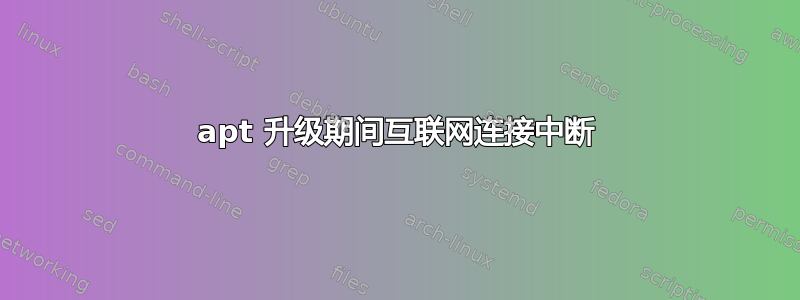 apt 升级期间互联网连接中断