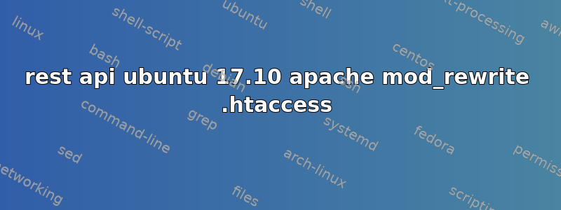 rest api ubuntu 17.10 apache mod_rewrite .htaccess