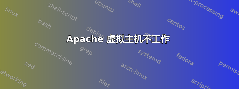 Apache 虚拟主机不工作