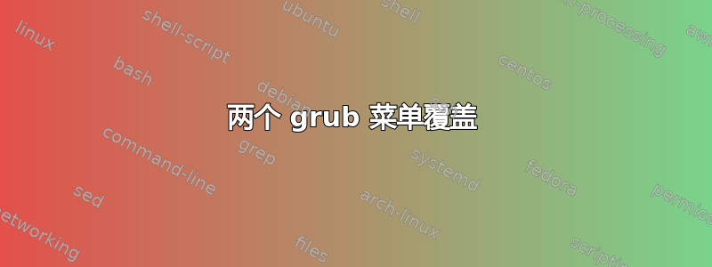 两个 grub 菜单覆盖