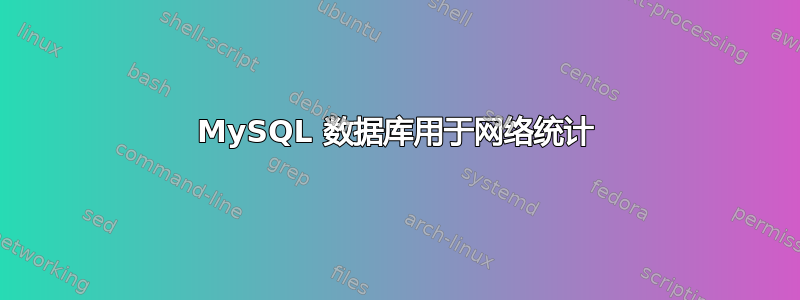 MySQL 数据库用于网络统计