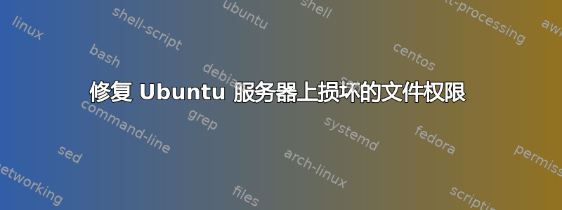 修复 Ubuntu 服务器上损坏的文件权限