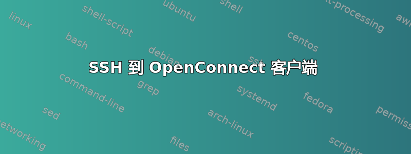 SSH 到 OpenConnect 客户端