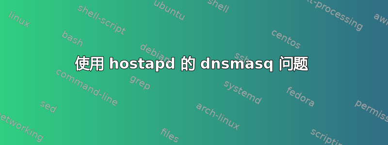 使用 hostapd 的 dnsmasq 问题