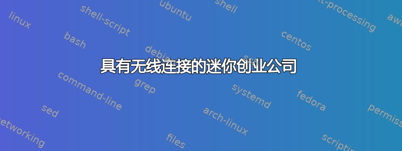 具有无线连接的迷你创业公司