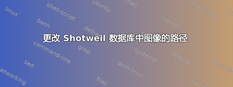 更改 Shotwell 数据库中图像的路径