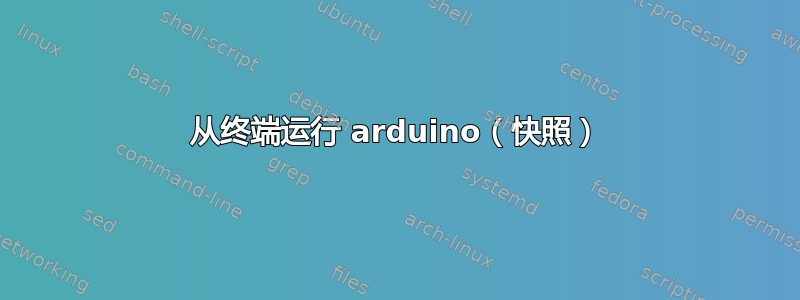 从终端运行 arduino（快照）