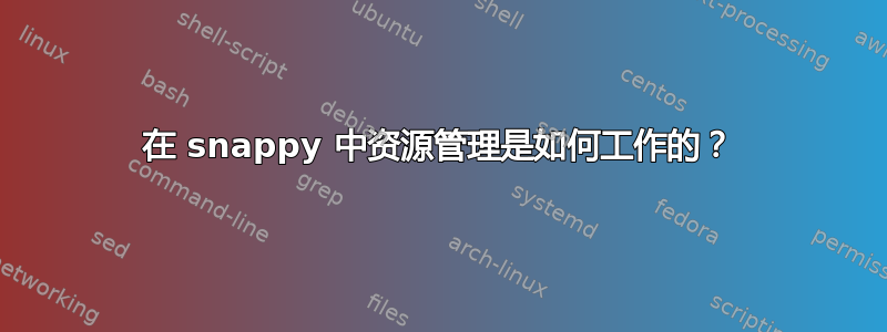 在 snappy 中资源管理是如何工作的？