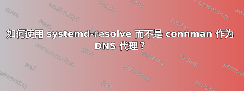 如何使用 systemd-resolve 而不是 connman 作为 DNS 代理？