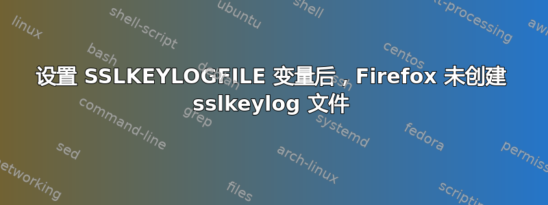 设置 SSLKEYLOGFILE 变量后，Firefox 未创建 sslkeylog 文件