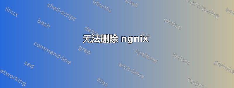 无法删除 ngnix