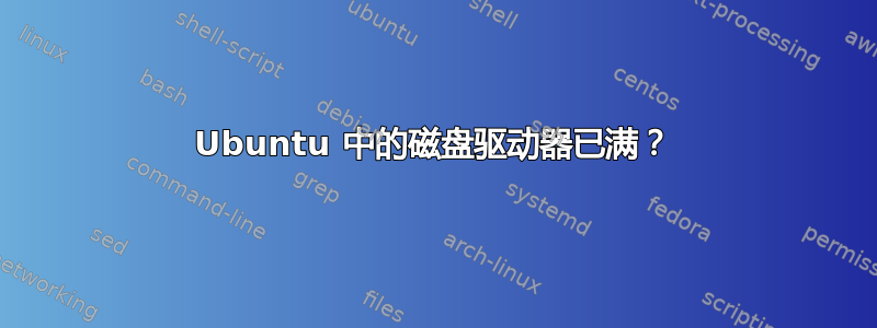 Ubuntu 中的磁盘驱动器已满？