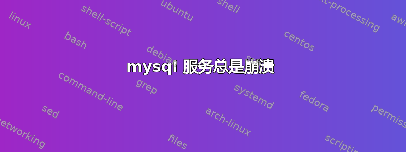 mysql 服务总是崩溃