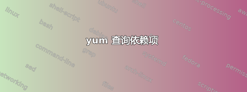 yum 查询依赖项