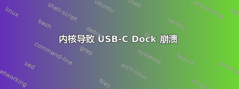 内核导致 USB-C Dock 崩溃