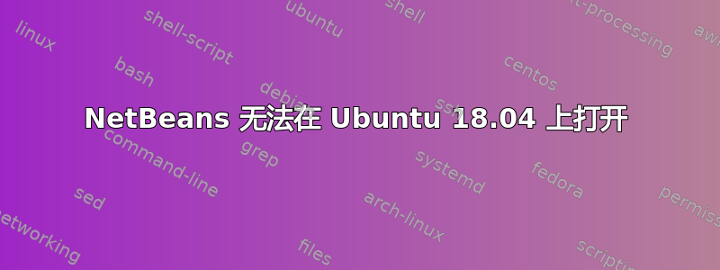 NetBeans 无法在 Ubuntu 18.04 上打开