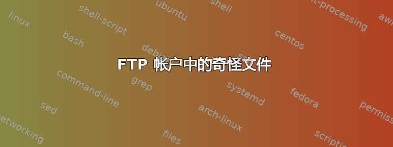 FTP 帐户中的奇怪文件