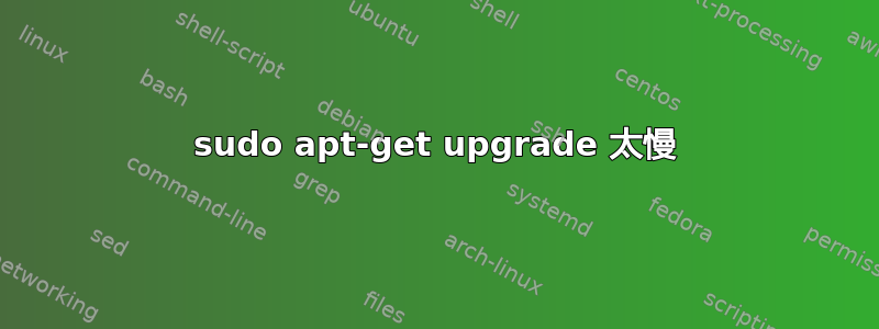 sudo apt-get upgrade 太慢