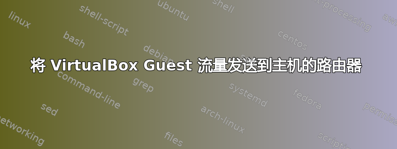 将 VirtualBox Guest 流量发送到主机的路由器