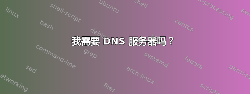 我需要 DNS 服务器吗？