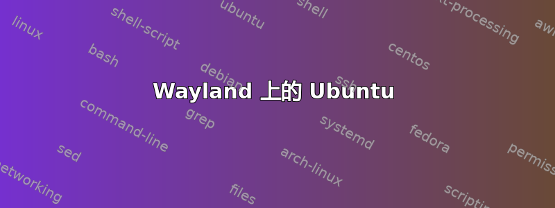 Wayland 上的 Ubuntu