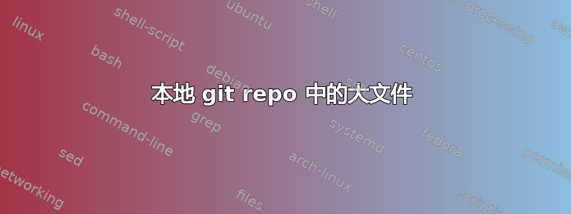 本地 git repo 中的大文件